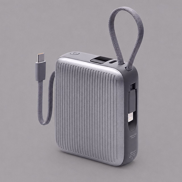 Внешний АКБ NRG Turbo Cable 10000 mAh, 22,5Вт, графит, Deppa Внешний АКБ NRG Turbo Cable 10000 mAh, 22,5Вт, графит, Deppa