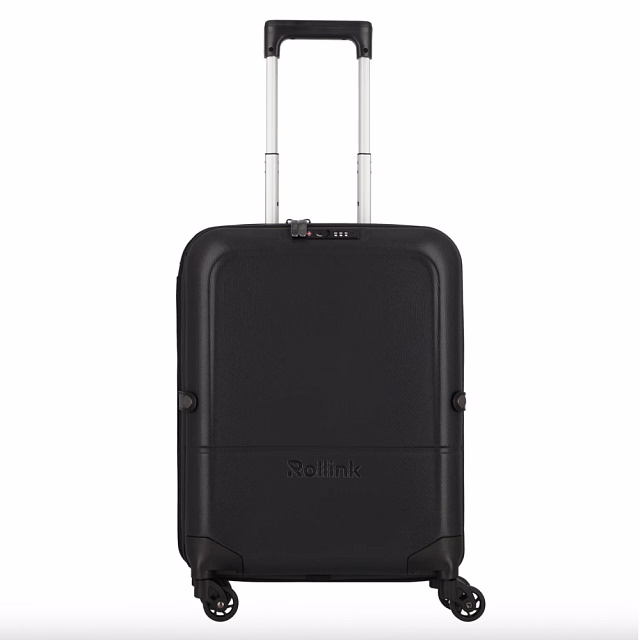 Чемодан складной Rollink FLEX LIGHT 55x40x20 см, 4 колеса, черный Чемодан складной Rollink FLEX LIGHT 55x40x20 см, 4 колеса, черный