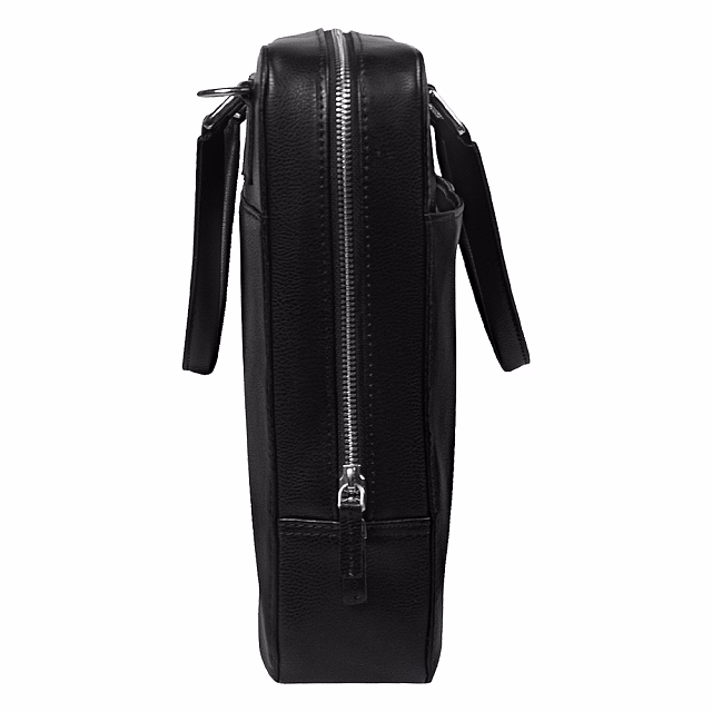 Портфель для ноутбука Stanford Leather из натуральной кожи,  черный