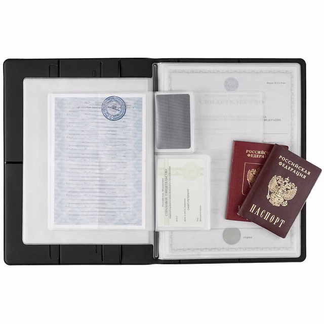 Папка для хранения документов Devon Maxi, черная Папка для хранения документов Devon Maxi, черная