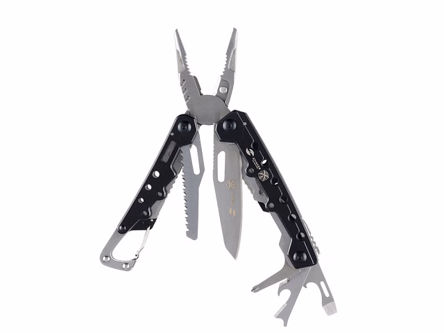 Мультитул Stinger, 105x40 мм, 12 функций, сталь, чёрно-серебристый, в комплекте нейлоновый чехол Мультитул Stinger, 105x40 мм, 12 функций, сталь, чёрно-серебристый, в комплекте нейлоновый чехол
