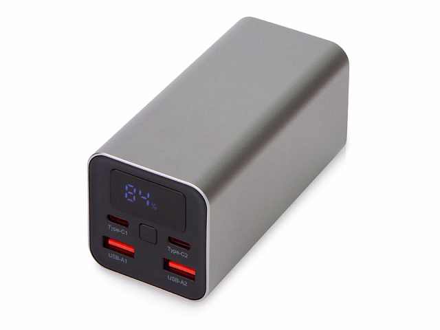 Внешний аккумулятор для ноутбуков Main 65 Вт, 20000 mAh, серый Внешний аккумулятор для ноутбуков Main 65 Вт, 20000 mAh, серый
