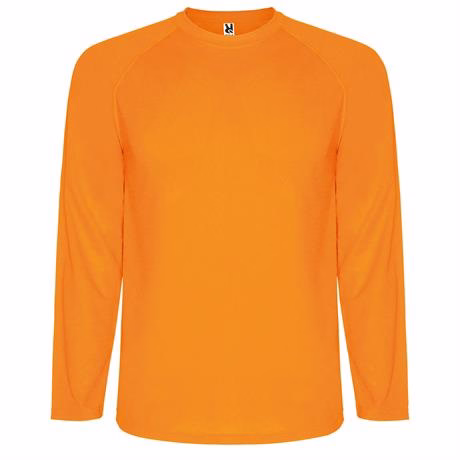 Спортивная футболка MONTECARLO L/S мужская, ФЛУОРЕСЦЕНТНЫЙ ОРАНЖЕВЫЙ XL