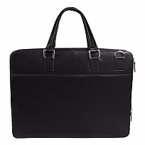 Портфель для ноутбука Stanford Leather из натуральной кожи,  черный