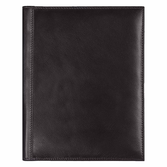 Набор подарочный Solution Prestige Quardo  (Суперобложка из натуральной кожи, флешка, ручка шариковая, картхолдер), черный