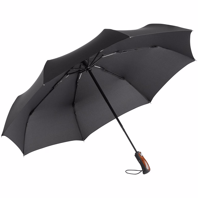 Зонт складной Stormmaster, черный Зонт складной Stormmaster, черный