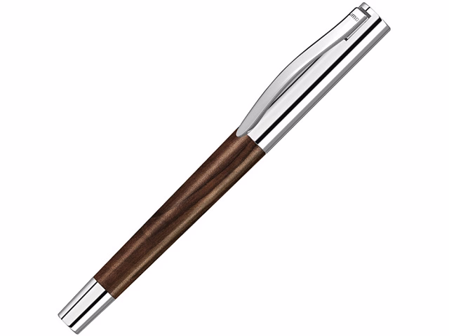 Ручка роллер TITAN WOOD R, синий, 0.7 мм, коричневый/серебряный Ручка роллер TITAN WOOD R, синий, 0.7 мм, коричневый/серебряный
