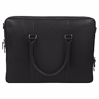 Портфель для ноутбука Vancouver Leather из натуральной кожи, черный