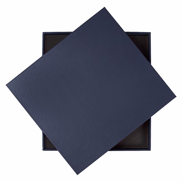 Коробка подарочная, размер  203*220*30 мм,  Solution Gift Fabrique для ежедневника и ручки, темно-синяя