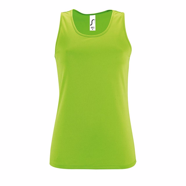Майка женская Sporty TT Women, зеленый неон Майка женская Sporty TT Women, зеленый неон