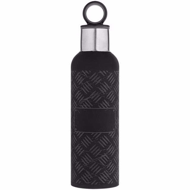 Tермобутылка Hard Work Black, черная Tермобутылка Hard Work Black, черная