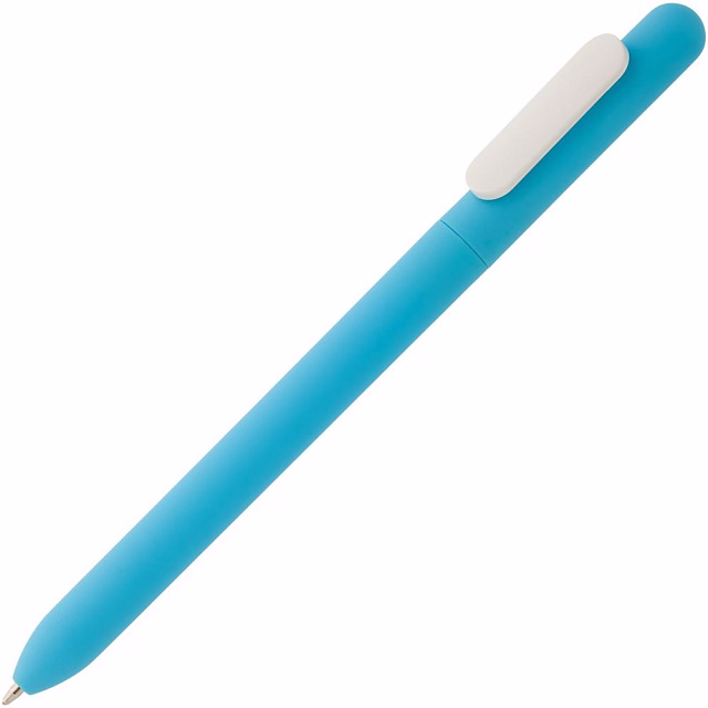 Ручка шариковая Swiper Soft Touch, голубая с белым Ручка шариковая Swiper Soft Touch, голубая с белым