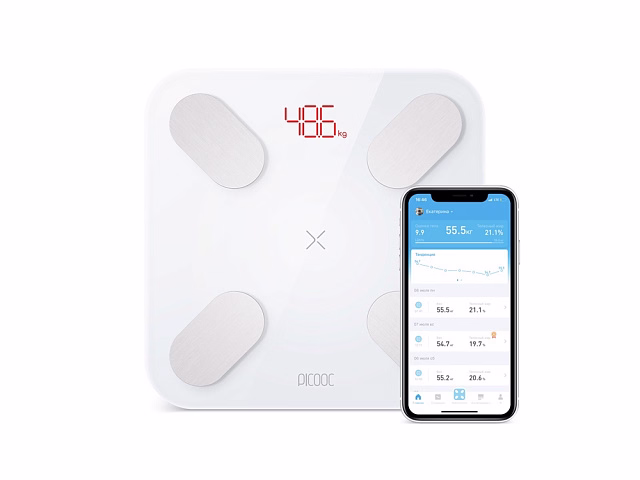 Умные диагностические весы Picooc Mini Pro V2 (6924917717377), белый Умные диагностические весы Picooc Mini Pro V2 (6924917717377), белый