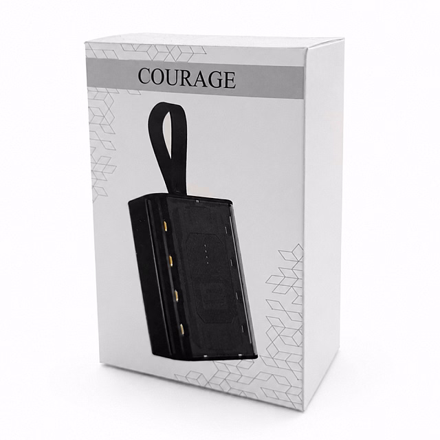 Внешний аккумулятор Courage, 5000 Mah, черный