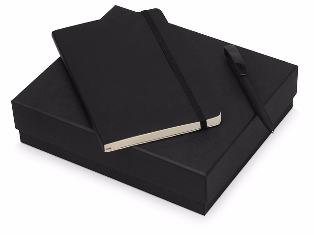 Подарочный набор Moleskine Amelie с блокнотом А5 Soft и ручкой, черный Подарочный набор Moleskine Amelie с блокнотом А5 Soft и ручкой, черный