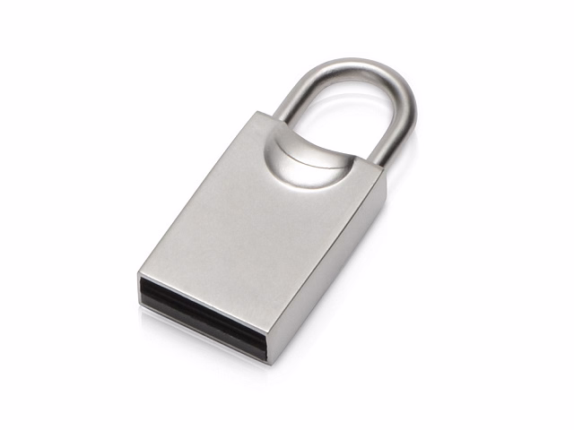 USB-флешка 2.0 на 16 Гб Lock, серебристый USB-флешка 2.0 на 16 Гб Lock, серебристый