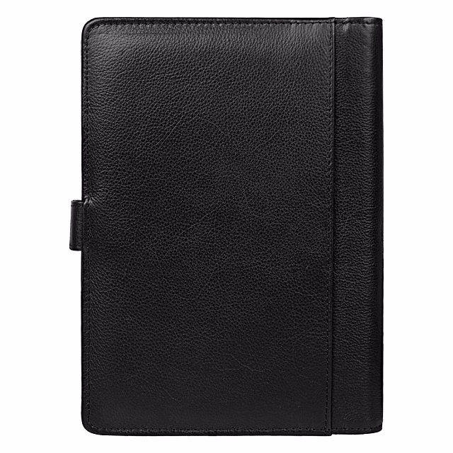 Ежедневник в суперобложке Country Leather Sky A5+ из нат. кожи, черный, недатированный, с магнитным клапаном, с блокнотом в подарочной коробке