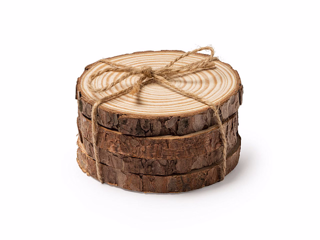 Набор PINEA из 4 подставок из сосны, натуральный Набор PINEA из 4 подставок из сосны, натуральный