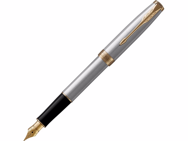 Ручка перьевая Parker Sonnet Core Stainless Steel GT, серебристый/золотистый Ручка перьевая Parker Sonnet Core Stainless Steel GT, серебристый/золотистый