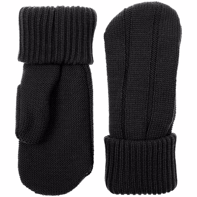 Варежки Knit Beat, черные Варежки Knit Beat, черные