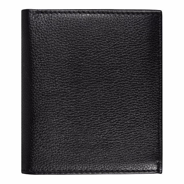 Кошелек с картхолдером для кредитных карт вертикальный Leather Plain из нат. кожи