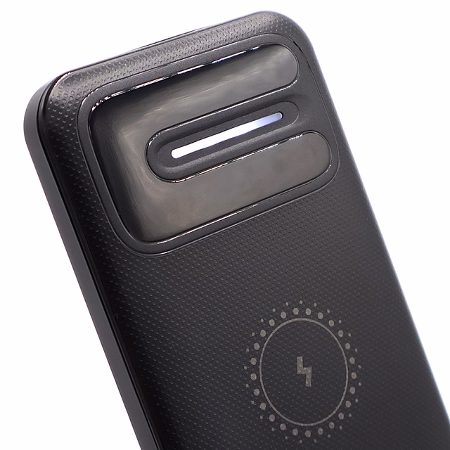 Внешний аккумулятор Odyssey, 10000 mAh с беспроводной зарядкой, черный