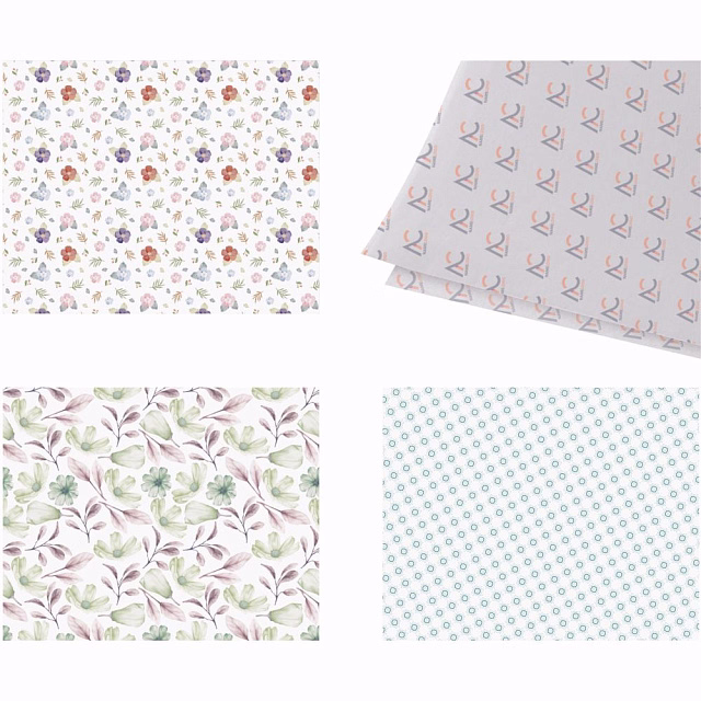 Упаковочная бумага Tissue Print с печатью на заказ Упаковочная бумага Tissue Print с печатью на заказ
