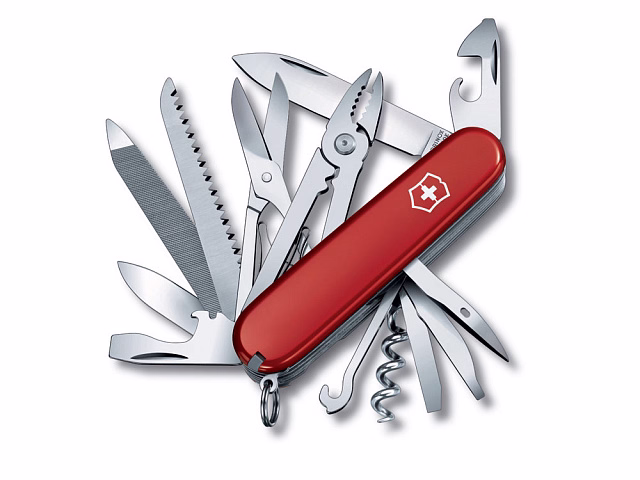 Нож перочинный VICTORINOX Handyman, 91 мм, 24 функции, красный Нож перочинный VICTORINOX Handyman, 91 мм, 24 функции, красный
