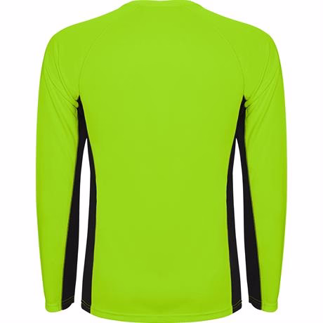 Спортивная футболка SHANGHAI L/S мужская, ФЛУОРЕСЦЕНТНЫЙ ЗЕЛЕНЫЙ/ЧЕРНЫЙ XL