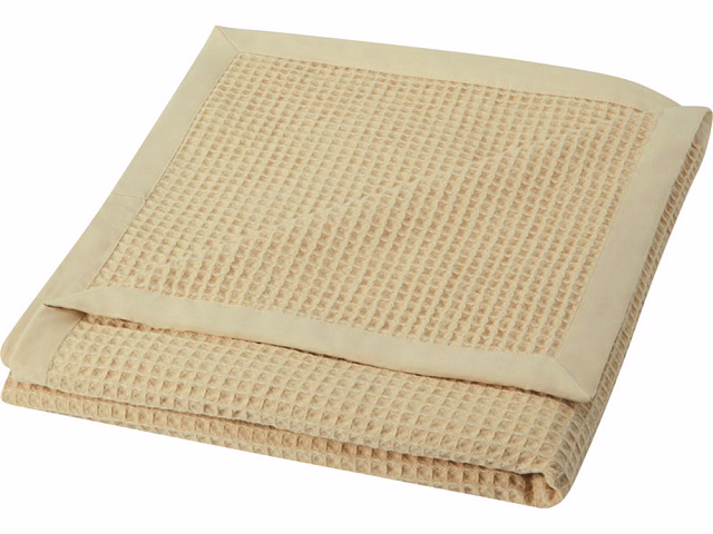 Вафельное одеяло Abele 150 x 140 см из хлопка, бежевый Вафельное одеяло Abele 150 x 140 см из хлопка, бежевый