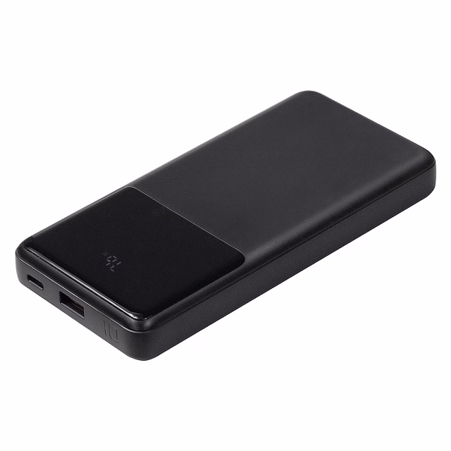 Внешний аккумулятор (powerbank)  «Stream 10»,  10 000 mAH, с двумя зарядными шнурами,  22,5W (Ватт)  super fast charge, Power Delivery (PD) 25.5W (dfnn),  c цифровым дисплеем для контроля заряда, черный