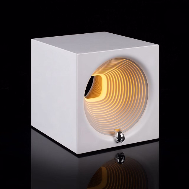 Bluetooth-колонка с подсветкой Volumetric, белая Bluetooth-колонка с подсветкой Volumetric, белая