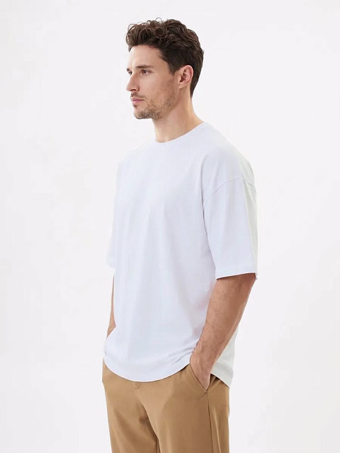 Футболка Oversize Premium 210, белая Футболка Oversize Premium 210, белая