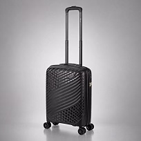 Чемодан TORBER СЕЛИГЕР, черный, полипропилен, 55 х 38 х 20,5 см, 35 л
