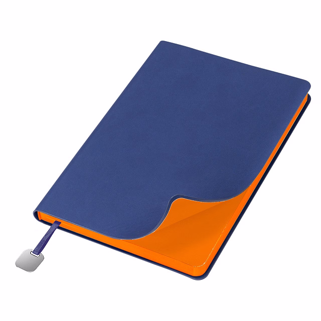 Ежедневник Flexy Latte Soft Touch Blue Edition Color А5, синий/оранжевый, недатированный, в гибкой обложке Ежедневник Flexy Latte Soft Touch Blue Edition Color А5, синий/оранжевый, недатированный, в гибкой обложке