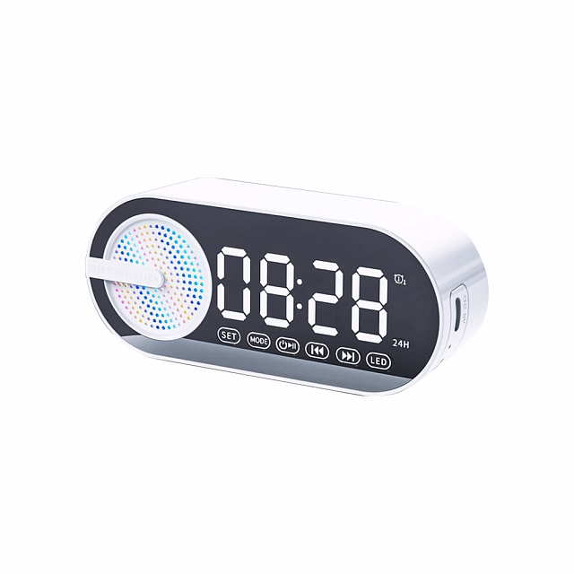 Колонка беспроводная MyTone Sound Clock c часами, белая Колонка беспроводная MyTone Sound Clock c часами, белая