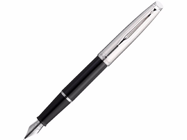 Перьевая ручка Waterman Embleme цвет BLACK CT, цвет чернил: черный Перьевая ручка Waterman Embleme цвет BLACK CT, цвет чернил: черный