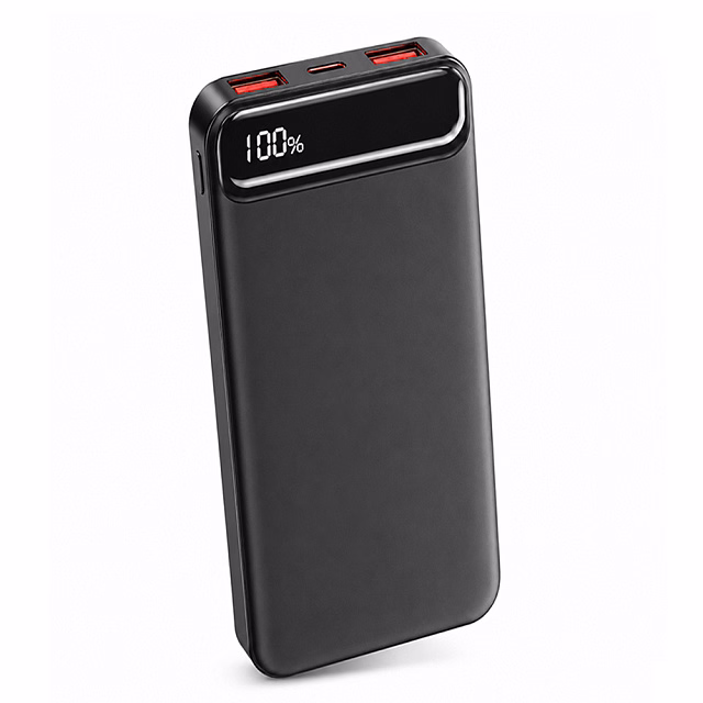 Внешний аккумулятор Groovy 10000 Mah с быстрой зарядкой, черный
