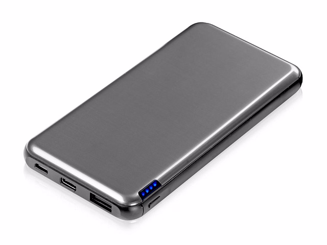 Внешний аккумулятор Forge, Evolt, металл, 10000mah, серебристый Внешний аккумулятор Forge, Evolt, металл, 10000mah, серебристый