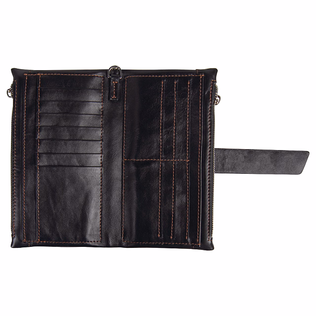 Портмоне из нат. кожи Leather Executive Fold for Request, черное