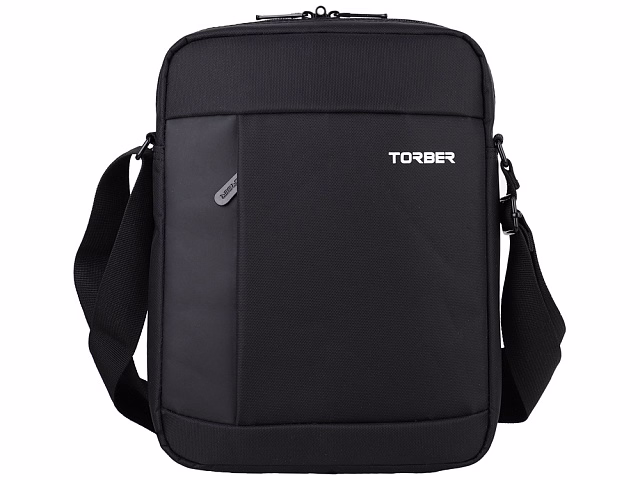 Сумка кросс-боди TORBER, черный, нейлон, 28 х 22 х 6 см Сумка кросс-боди TORBER, черный, нейлон, 28 х 22 х 6 см