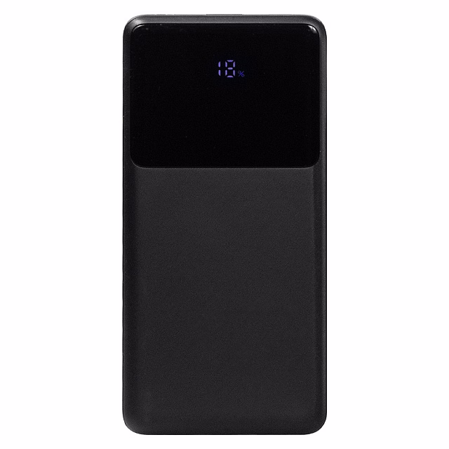 Внешний аккумулятор (powerbank)  «Stream 10»,  10 000 mAH, с двумя зарядными шнурами,  22,5W (Ватт)  super fast charge, Power Delivery (PD) 25.5W (dfnn),  c цифровым дисплеем для контроля заряда, черный