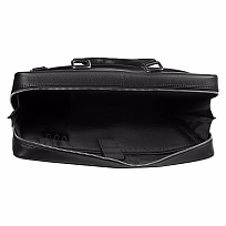 Портфель для ноутбука Stanford Leather из натуральной кожи,  черный