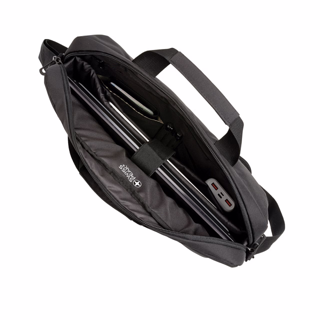 Сумка для ноутбука Swiss Peak с RFID-защитой из rPET AWARE™, 15,6’’