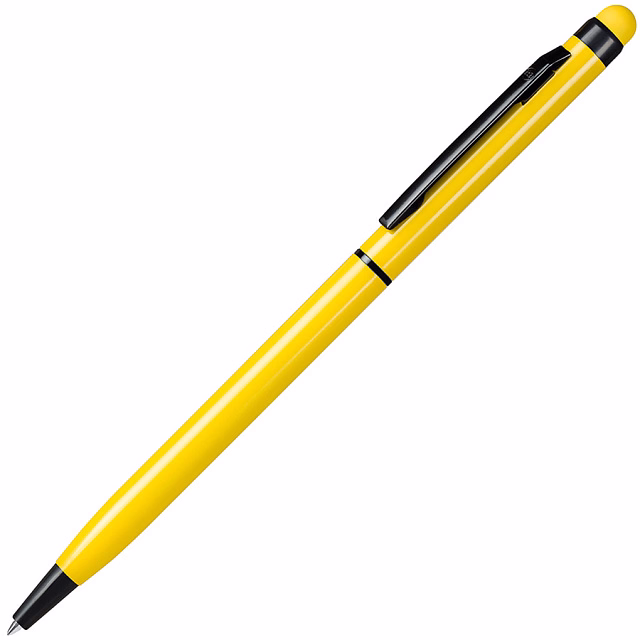 TOUCHWRITER BLACK, ручка шариковая со стилусом для сенсорных экранов, желтый/черный, алюминий TOUCHWRITER BLACK, ручка шариковая со стилусом для сенсорных экранов, желтый/черный, алюминий