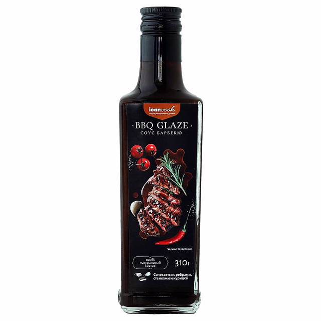 Соус Icancook в бутылке, барбекю глейз Соус Icancook в бутылке, барбекю глейз