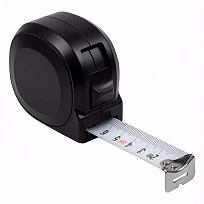 Рулетка Tools  Carpenter 3 метра, пластиковая, с ремешком, черная