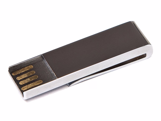 USB-флешка на 8 Гб в виде зажима для купюр, серебро USB-флешка на 8 Гб в виде зажима для купюр, серебро