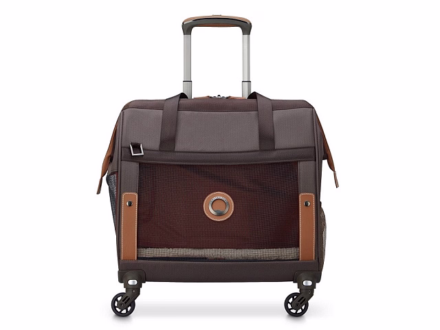 Сумка для перевозки животных DELSEY, CHATELET AIR 2.0, на колесах, 42л, коричневый