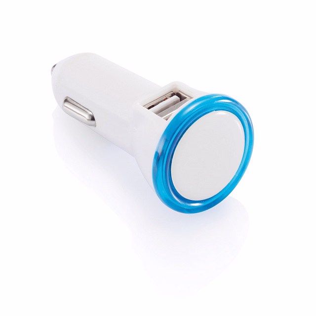 Мощное автомобильное зарядное устройство с 2 USB-портами Мощное автомобильное зарядное устройство с 2 USB-портами